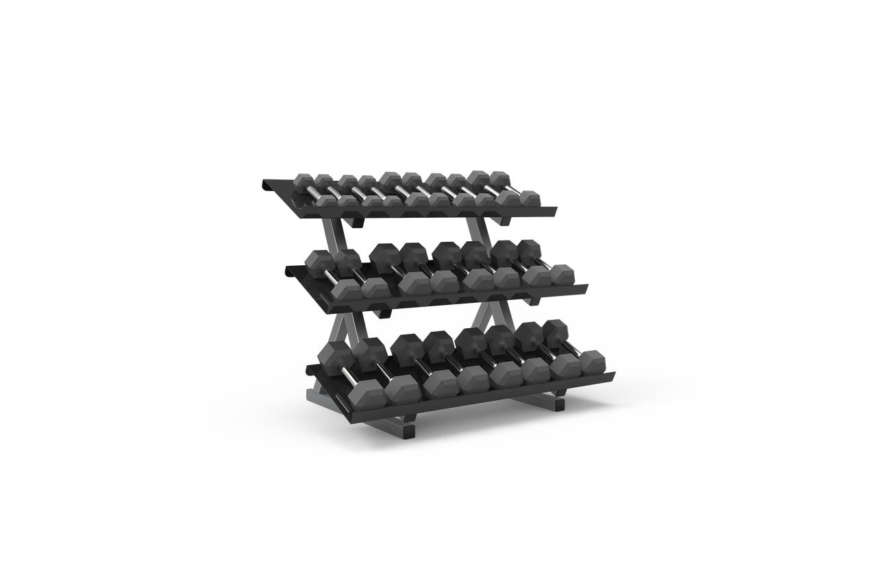 Hex Dumbbell Rack Small (Flat, 5')