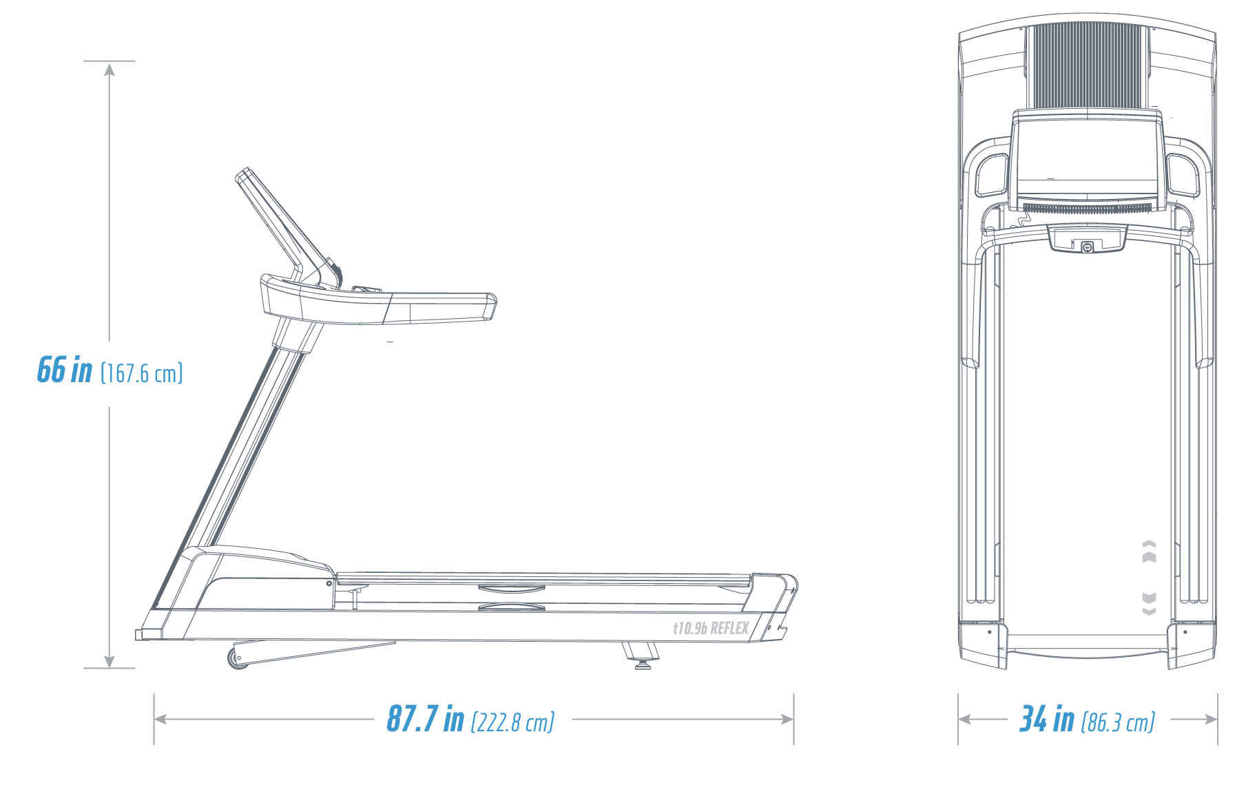 t10.9b REFLEX™ Treadmill - FMTL70718-INT
